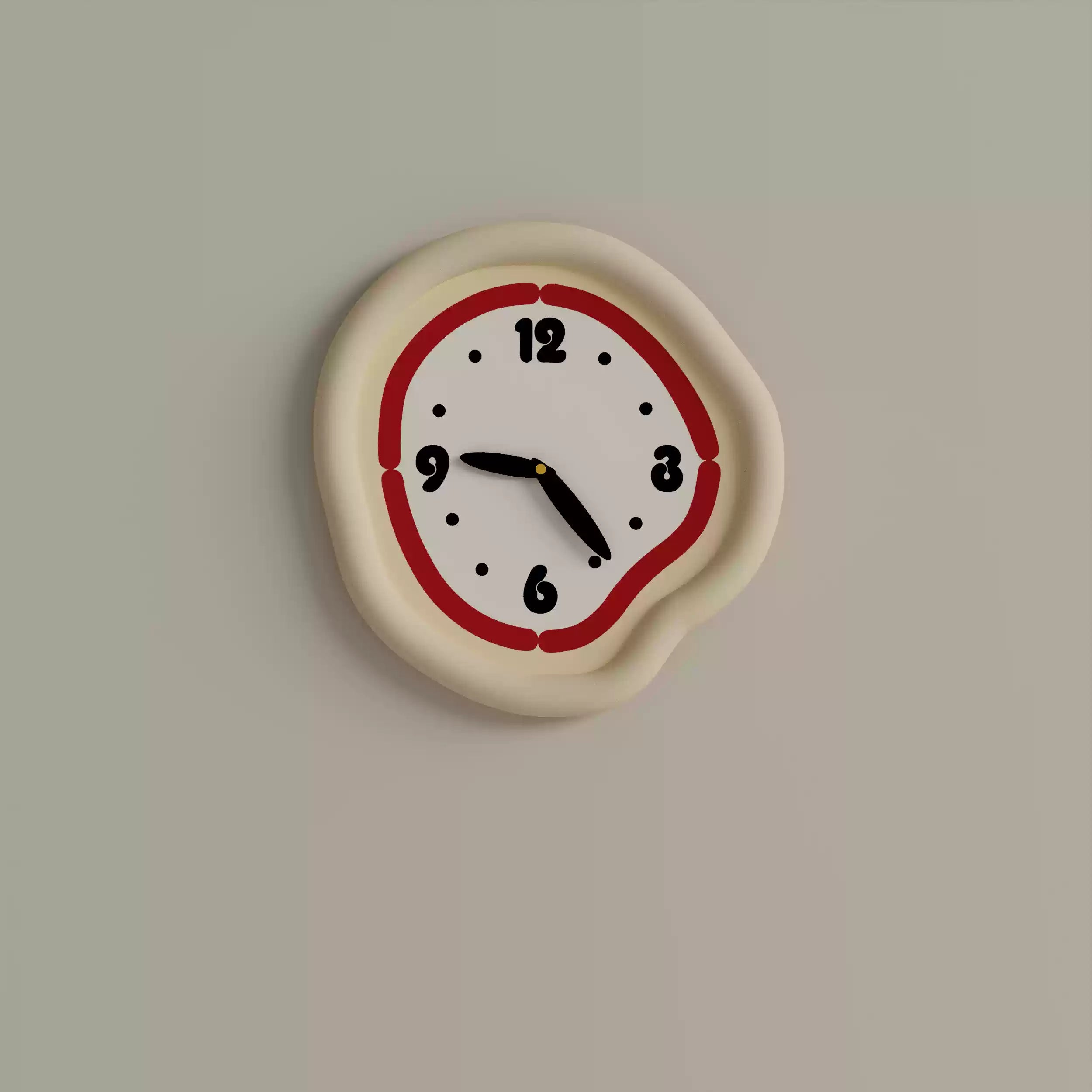 Cream Wall Clock